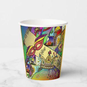 Purim Esther Celebration Light Art Print Paper Cups