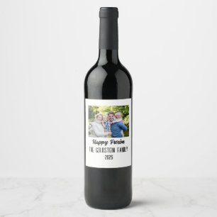 Purim Family Photo Costume Family Name Wine Label