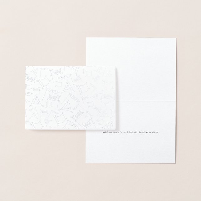 Purim Foil Card (Display)