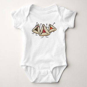 Purim hamantaschen pastry Sameach Oznei Haman Baby Bodysuit