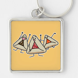 Purim hamantaschen pastry Sameach Oznei Haman Key Ring