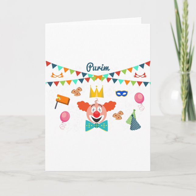 purim holiday card (Front)