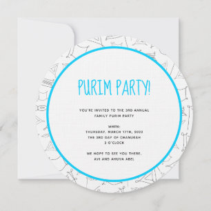 Purim Invitation