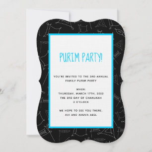 Purim Invitation