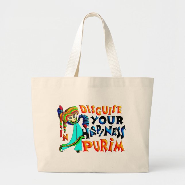Purim Large Tote Bag (Front)