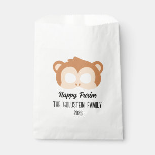 Purim monkey mask masquerade costume favour bag