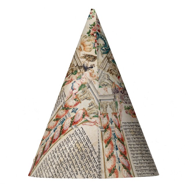 Purim party  favours , mishloach manot Esther Scro Party Hat (Back)