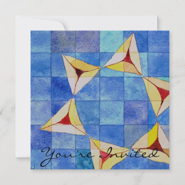 Purim Party Invitation (Front)