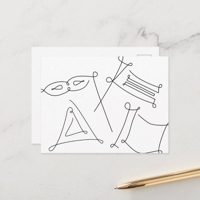 Purim Postcard (Front/Back In Situ)