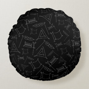 Purim Round Cushion
