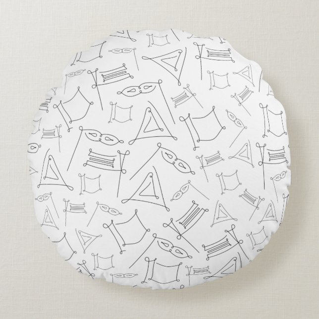 Purim Round Cushion (Front)