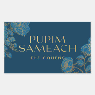 Purim Sameach sticker labels for mishloach manot
