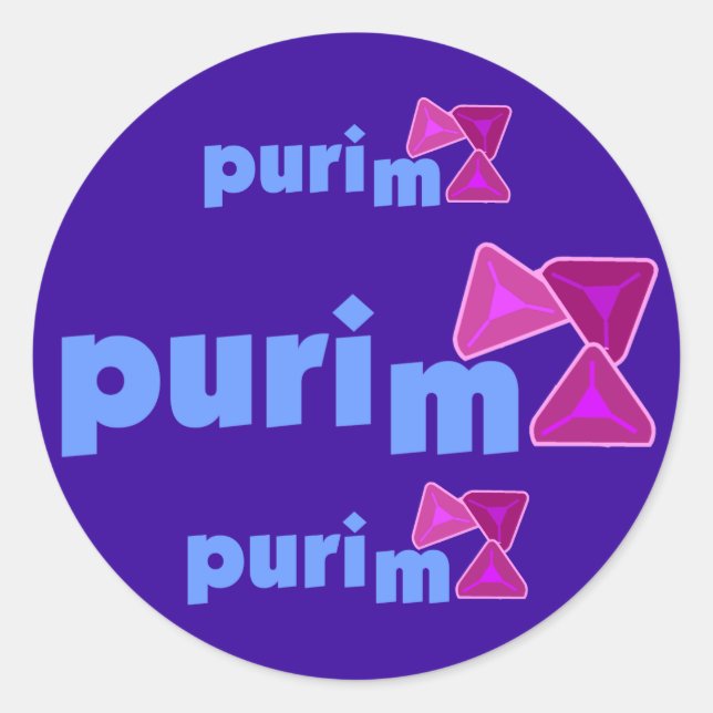 Purim Stickers (Front)