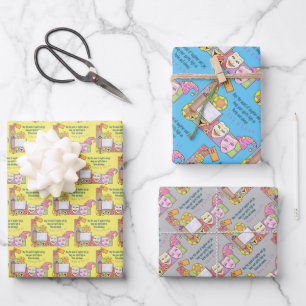 Purim Wrapping Paper Sheet