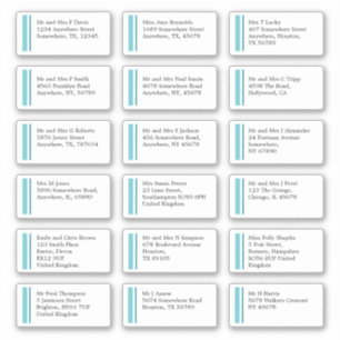 Purist Blue Line Individual Name Address Shipping