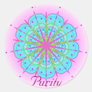 Purity (Virtue sticker) Classic Round Sticker