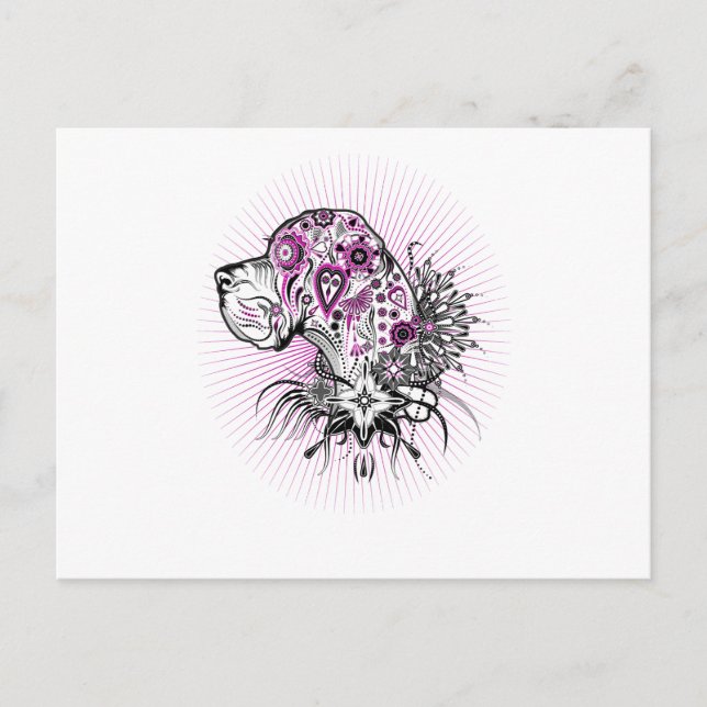 Purle Great DAne Postcard (Front)