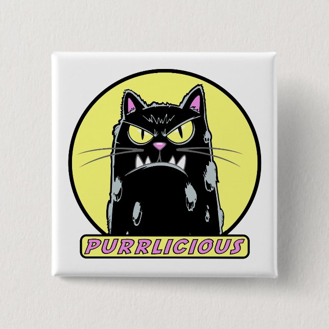 purlicious 15 cm square badge (Front)