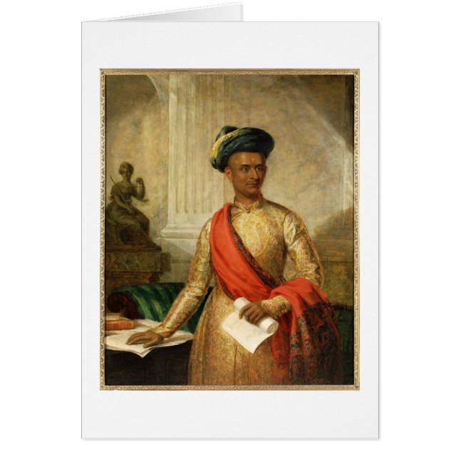 Purniya, Chief Minister of Mysore, c.1801 (oil on (Front)