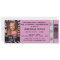 Purpl Zebra Event Ticket Birthday Party Invitation