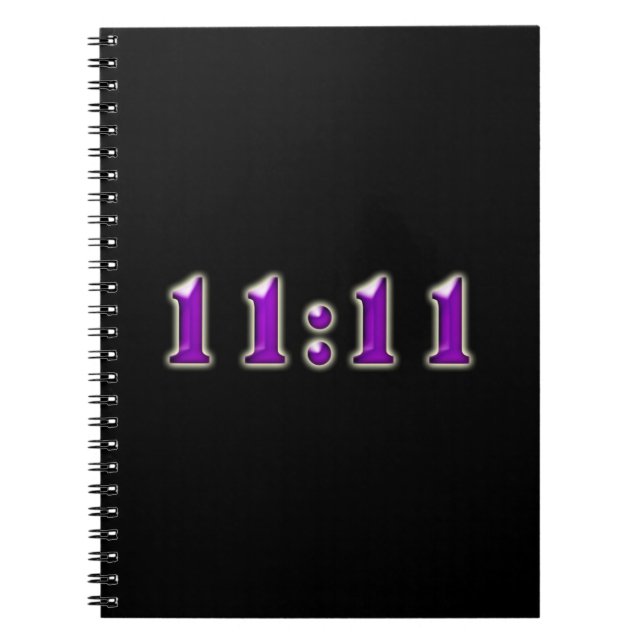 Purple 11:11 Numbers Notebook (Front)