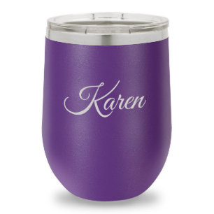 Purple 12 Oz. Insulated Wine Tumbler