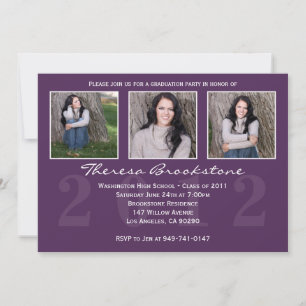Purple 2012 Graduation Invitation