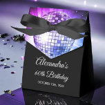 Purple 60th Birthday Party 70's Disco Ball Favour Box<br><div class="desc">Make your guests feel like disco stars with our Purple 60th Birthday Party 70's Disco Ball Favour Box. These favour boxes are the perfect way to send your friends and family home with a touch of '70s nostalgia after your milestone birthday celebration. In a lively shade of purple, these favour...</div>