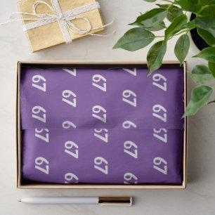 Purple 67 Meme Tissue Paper