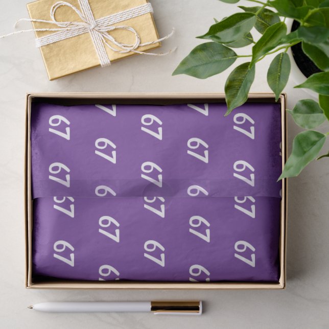 Purple 67 Meme  Tissue Paper (Gift)