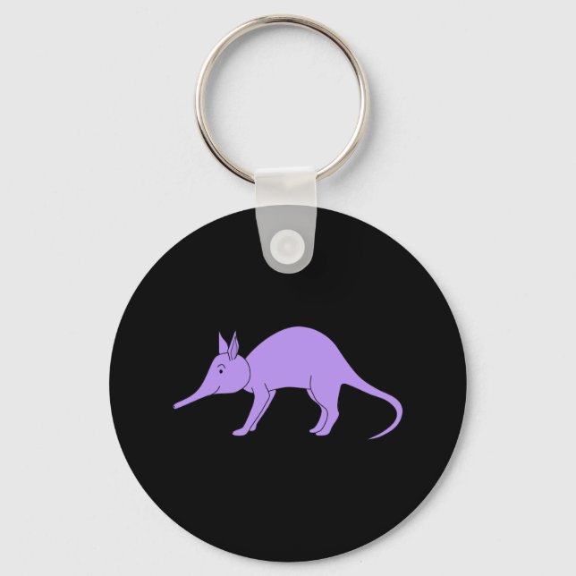 Purple Aardvark Key Ring (Front)
