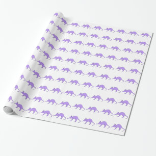 Purple Aardvark Wrapping Paper