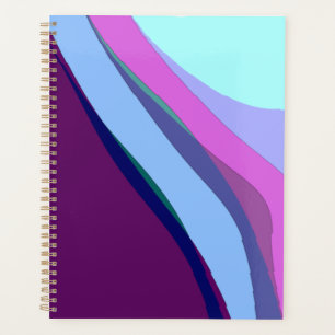 Purple Abstract Art 308 Planner