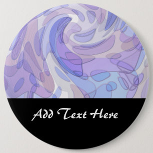 Purple Abstract Art Modern Artwork 6 Cm Round Badge