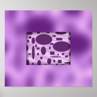 Purple Abstract Art Poster