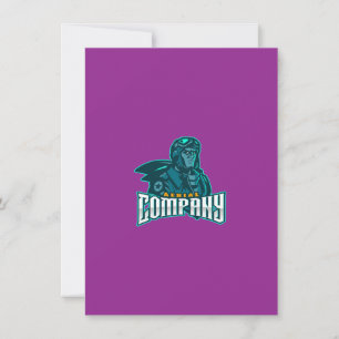 Purple Abstract Background   Minimalist Design Thank You Card