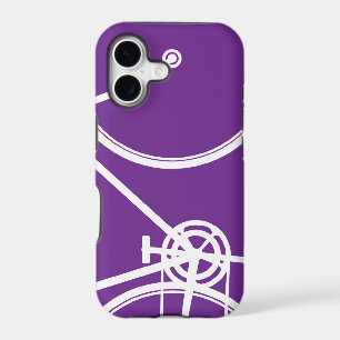 Purple Abstract Bicycle iPhone 5 Case