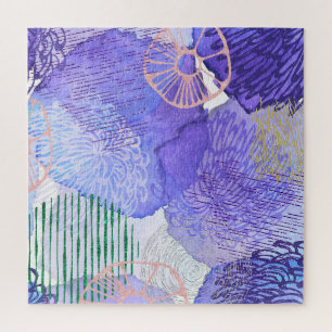 Purple Abstract Design Jigsaw Puzzle