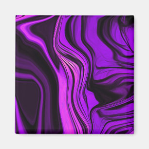 Purple Abstract Design Magnet