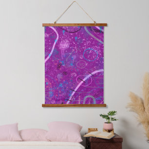 Purple Abstract Dreamscape  Hanging Tapestry