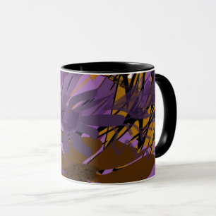 Purple Abstract Graffiti artwo4k Mug Modern cup