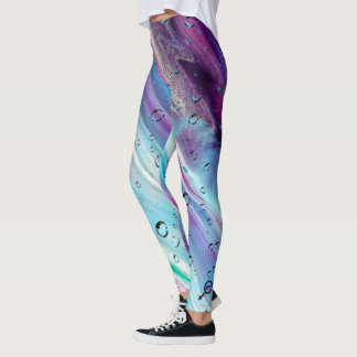 Purple-Abstract leggings