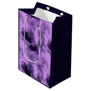 Purple abstract medium gift bag