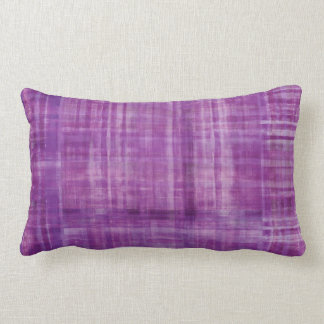 Purple Abstract Modern Art Lumbar Cushion