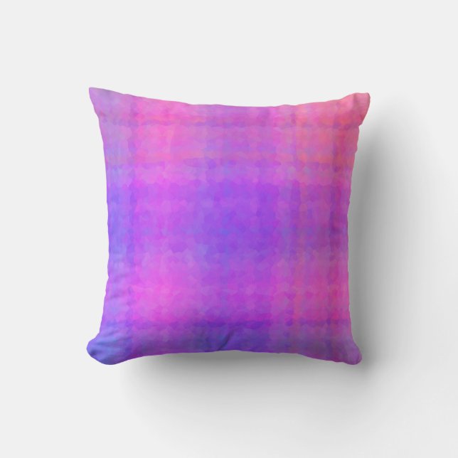 Purple Abstract Mosaic Seamless Pattern Cushion (Front)