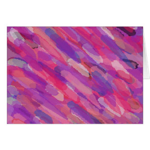 Purple Abstract Pattern Greeting Card