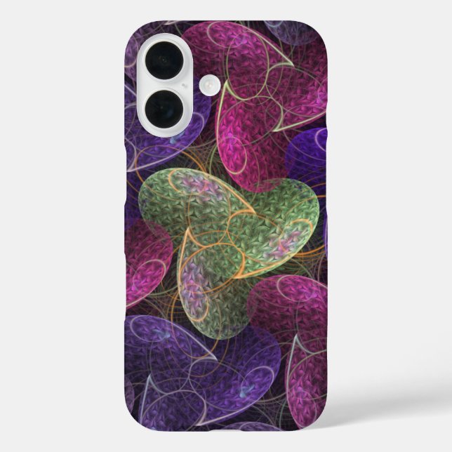Purple Abstract Pattern Infinite Wish Case-Mate iPhone Case (Back)