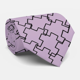 Purple Abstract Pattern Tie