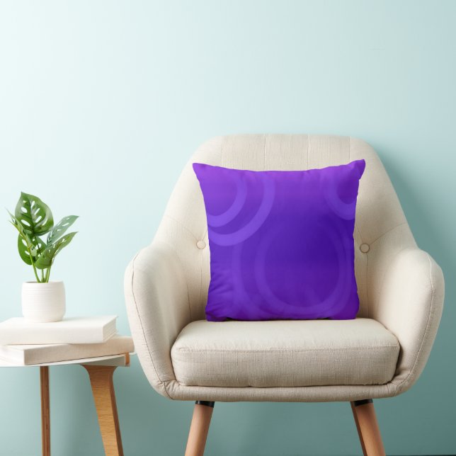 Purple Abstract Pillow (Chair)
