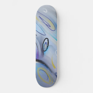 Purple abstract skateboard